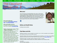 Tablet Screenshot of clevelandhikingclub.org